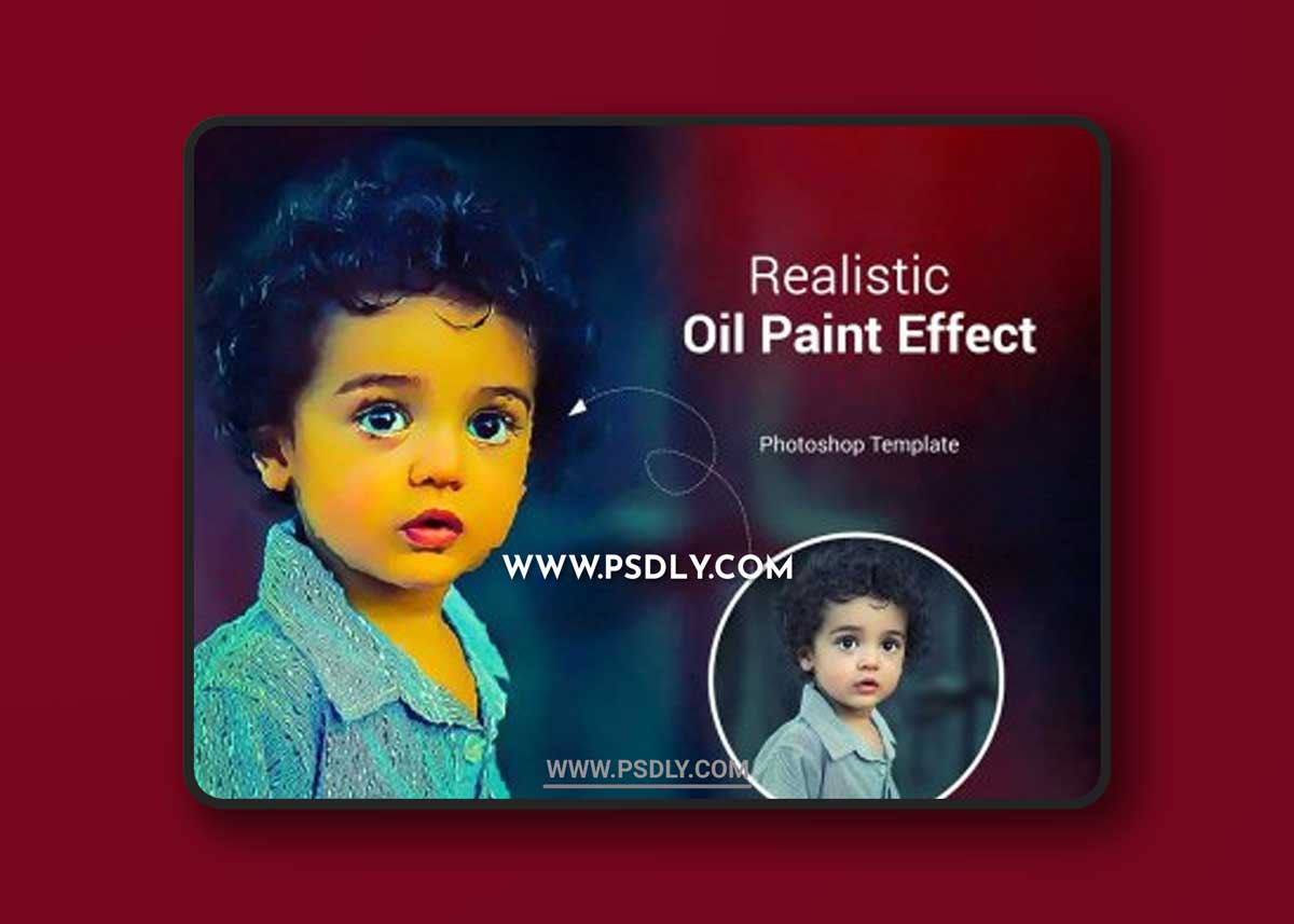 CreativeMarket - Oil Paint Photoshop Effect 6318198