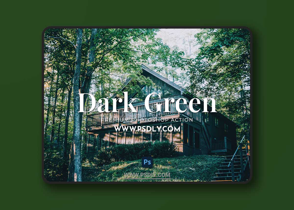 Dark Green Photoshop Action