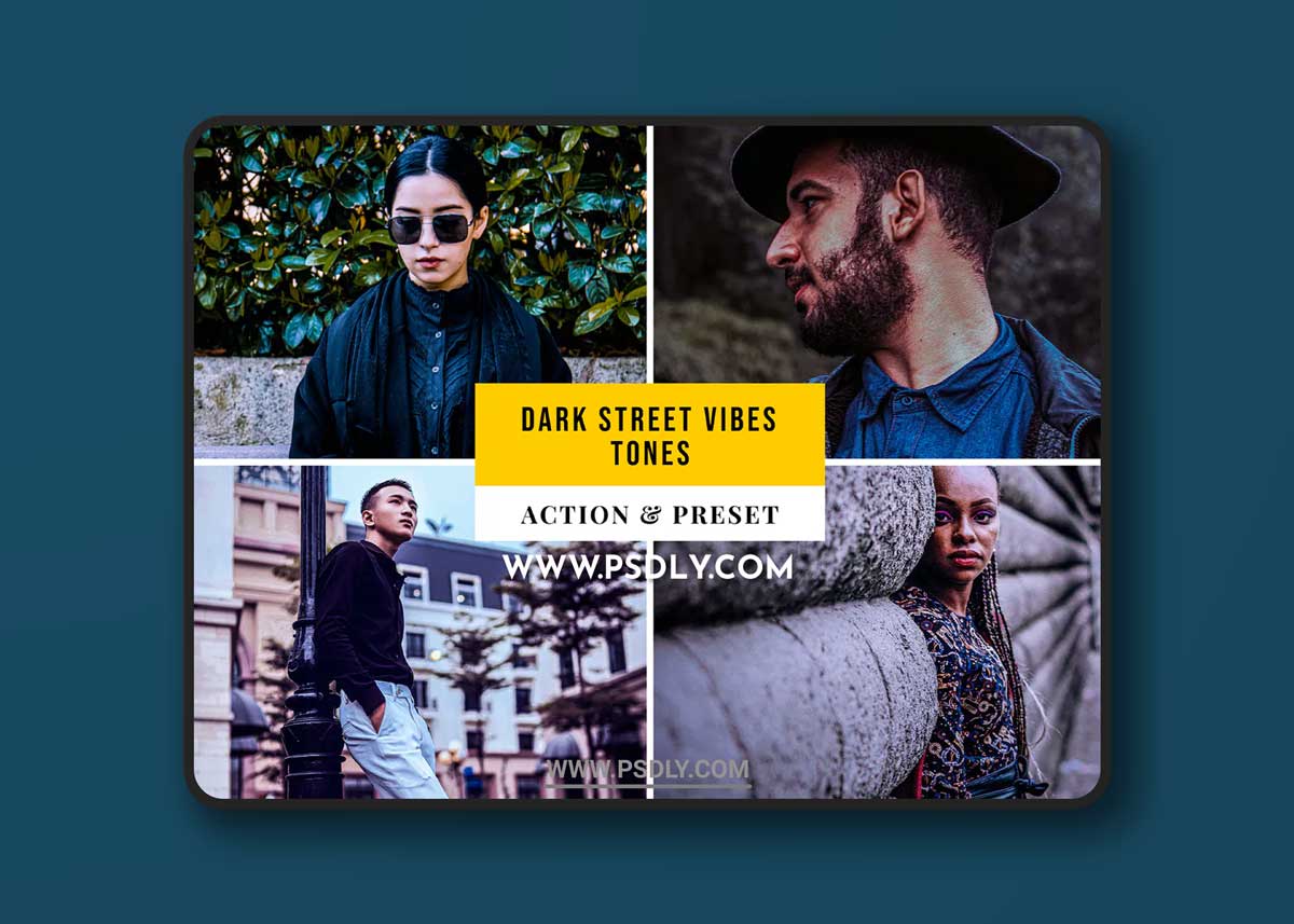 Dark Street Vibes Tones Action & Lightroom Preset