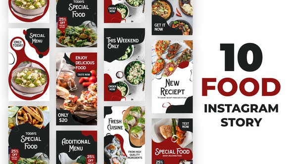 Videohive Food Liquid Style Instagram Stories 34403522