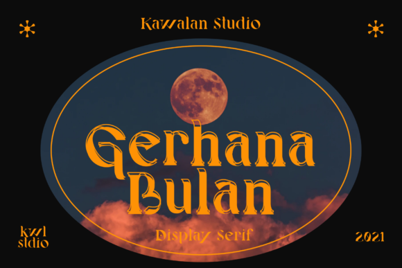Gerhana Bulan Font