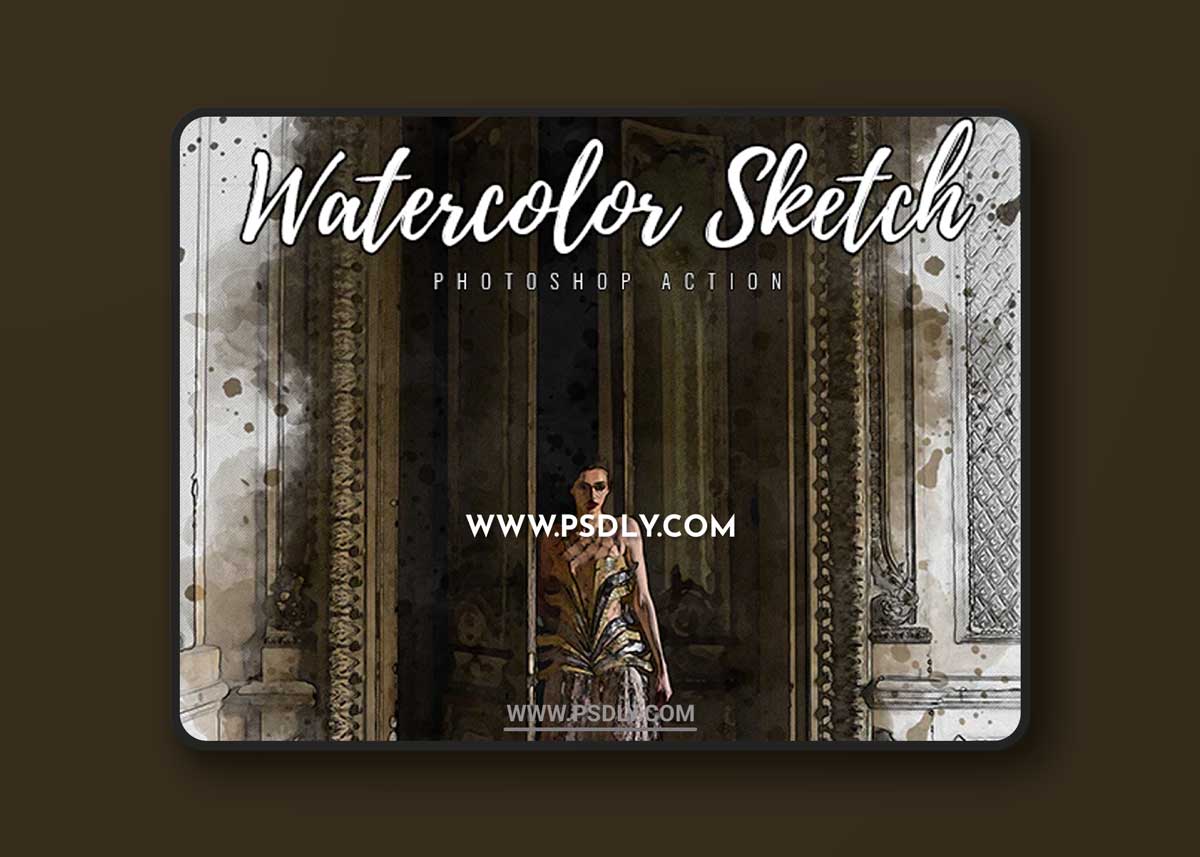 GraphicRiver - Watercolor Sketch Photoshop Action 33365580