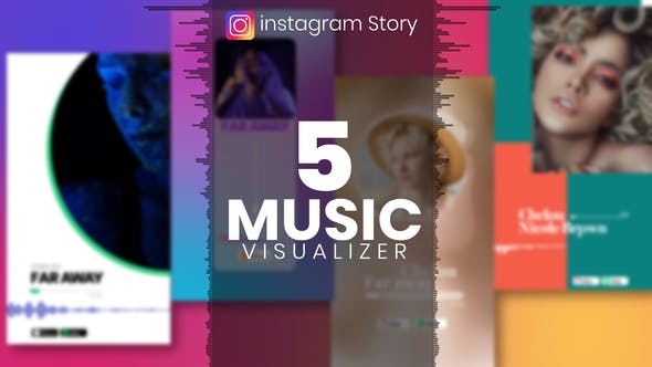 Videohive Music Visualizer Template Pack for Instagram Story 33755841