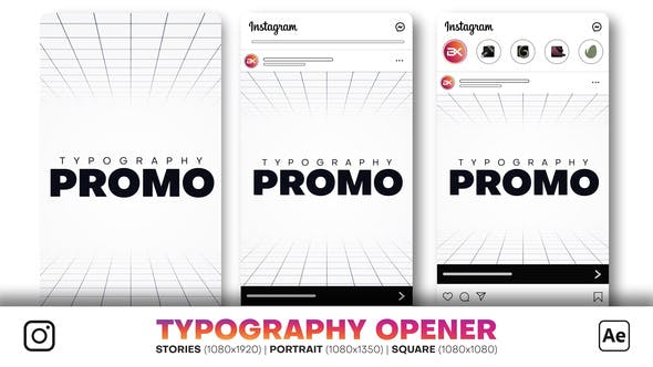 Videohive Instagram Typography Opener 34458644