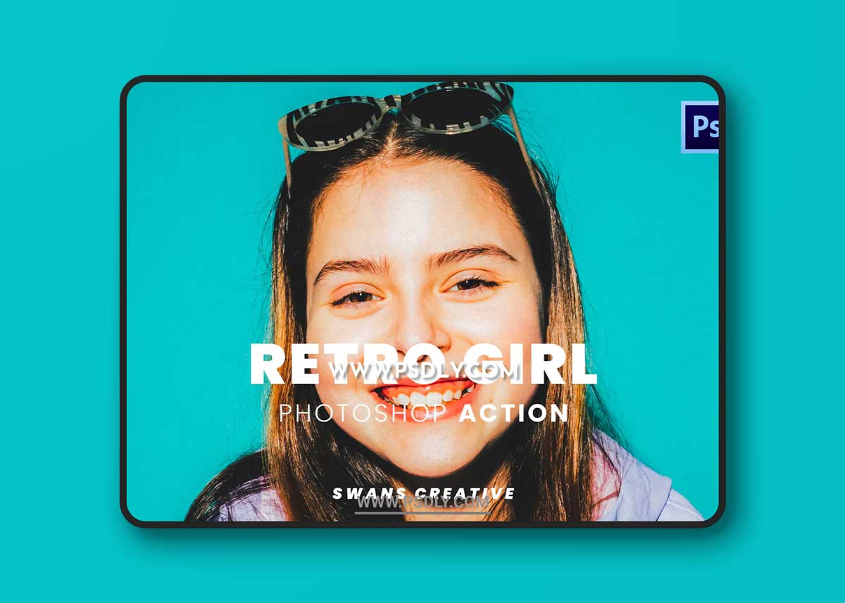 Retro Girl Photoshop Action
