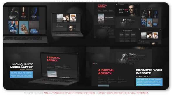 Videohive Strong Black Web Promotion 34193625