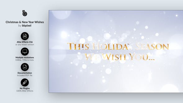 Videohive Christmas & New Year Wishes 25329085