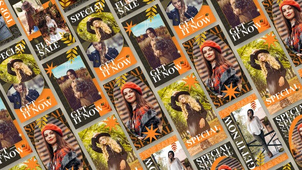 Videohive Autumn Vibes Sale Promo | Instagram Story Pack 34371619