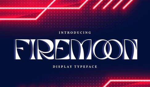 Firemoon Display Typeface Font