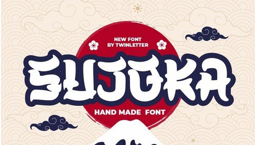SUJOKA Japanese Style Font
