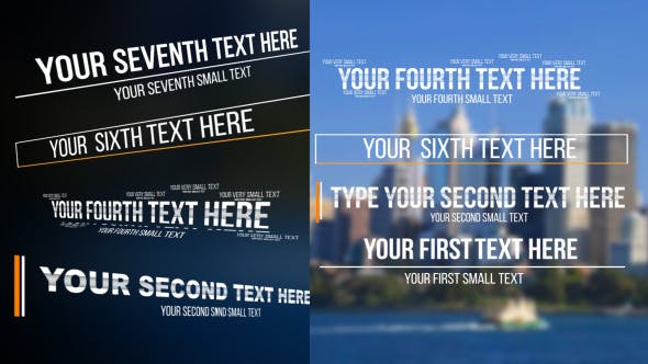 Videohive Sliding Lower Thirds 12906309