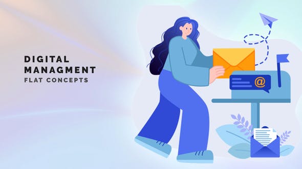 Videohive Digital managment - Flat Concepts 34594651