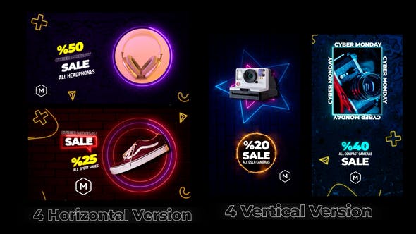 Videohive Neon Big Sale Scenes 34625534