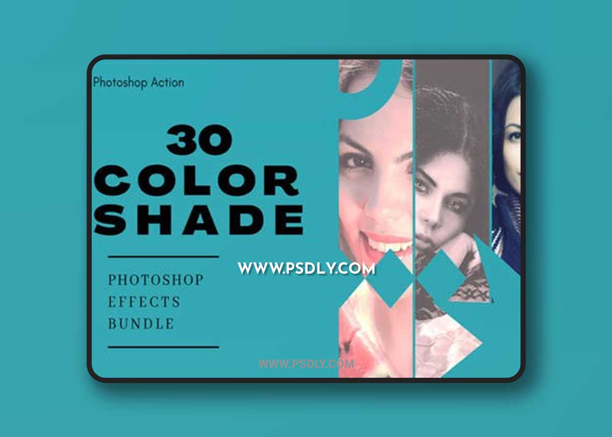 30 Color Shade Effects - Photoshop Action Bundle