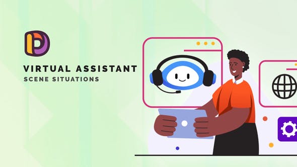 Videohive Virtual assistant - Scene Situations 34664993