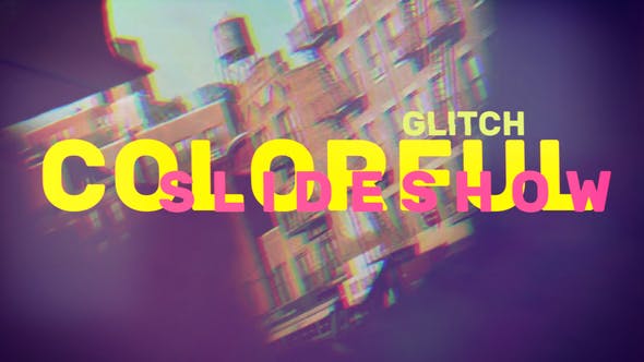 Videohive Colorful Glitch Slideshow 21719046