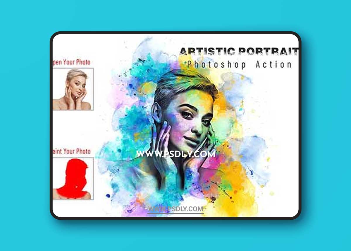 CreativeMarket - Artistic Portrait Photoshop Action 6612568