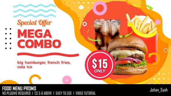 Videohive Food Menu Promo 29364901