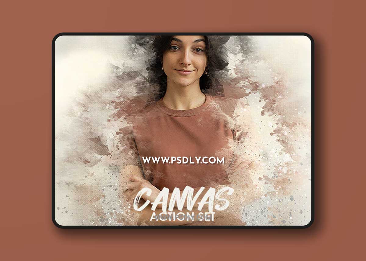 GraphicRiver - Canvas Photo Watercolor Actions 34418752