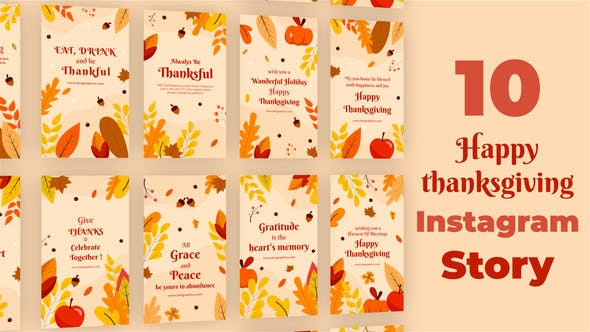 Videohive Happy Thanksgiving Instagram Stories 34765382