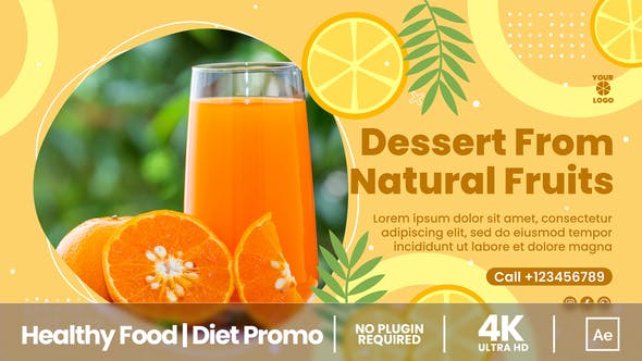 Videohive Healthy Food | Diet Promo 34900376