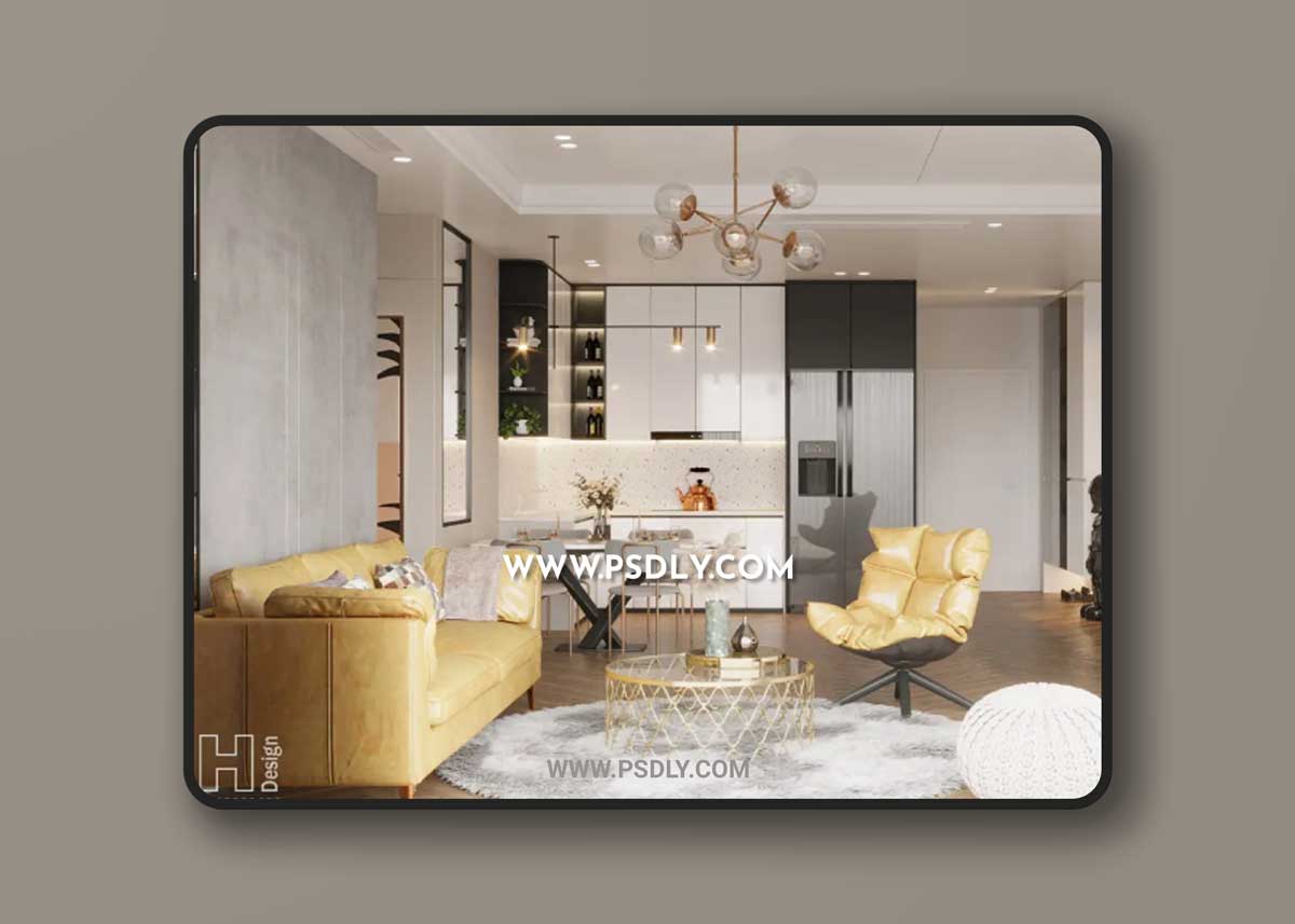 Interior Living Room by Hoang
