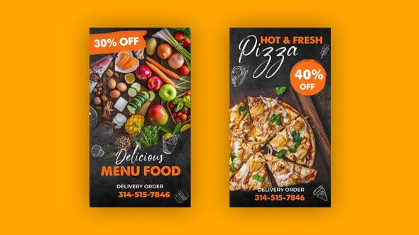 Videohive Modern Food Instagram Stories 34916764
