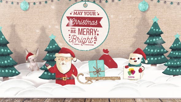 Videohive Christmas Pop Up Card 34776247