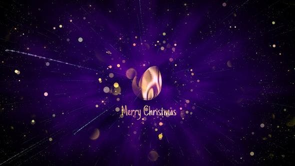 Videohive Christmas Logo Performance with Glitter Particles and Bokeh 23030939