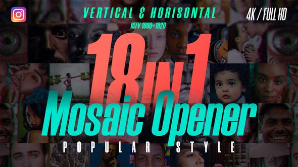 Videohive Mosaic Opener 31400968