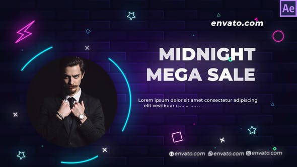 Videohive Super Cashback Fashion Sale(neon) 34927019