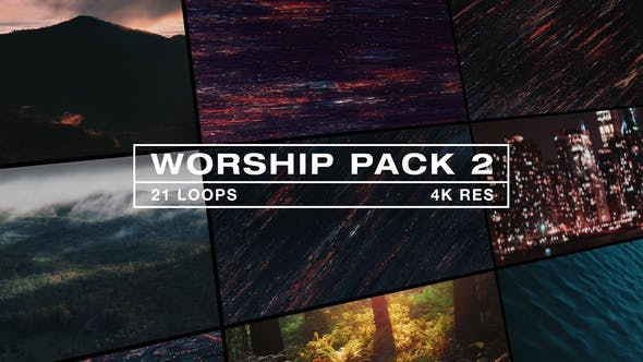 Videohive Worship Backgrounds Pack 2 34883488