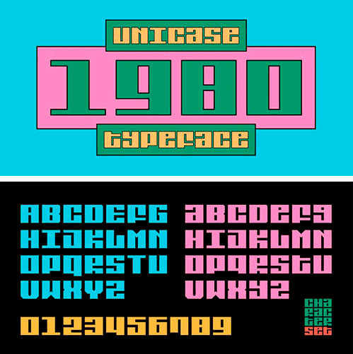 SK 1980 Unicase Font Family 1 SK 1980 Unicase Font Family