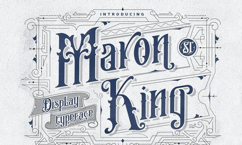 Maron King Font