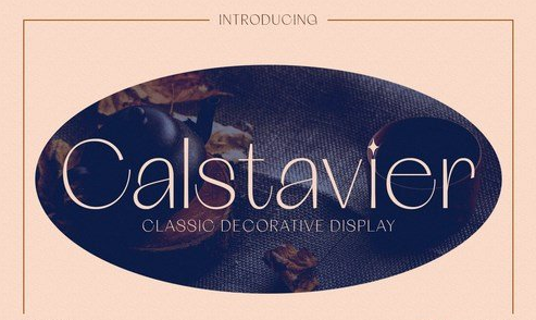 Calstavier Decorative Display Font