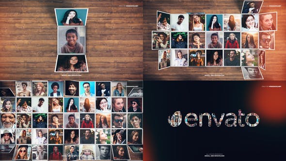 Videohive Folding Mosaic Logo Reveal 28459012