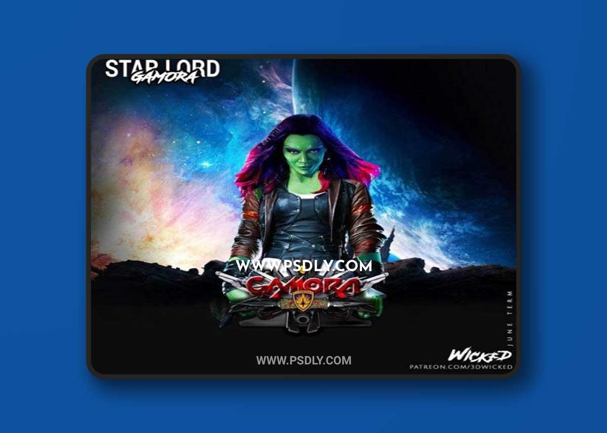 3DWicked – Starlord & Gamora – Gamora Bust