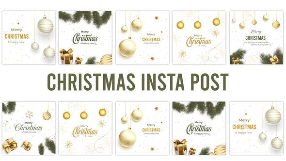 Videohive Christmas Social Media Post Pack 35215548