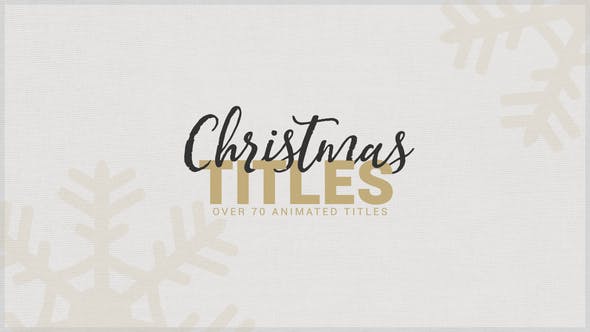 Videohive Christmas Titles 34822715