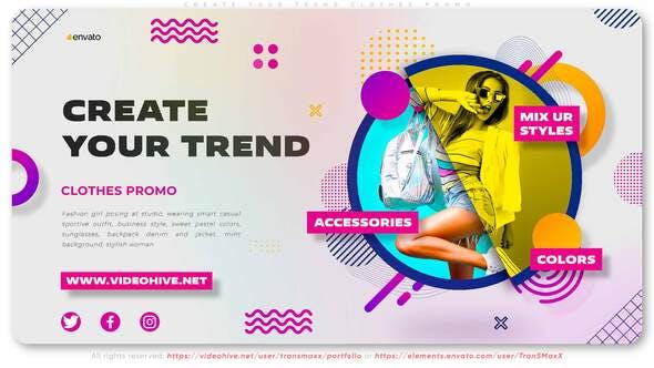 Videohive Create Your Trend Clothes Promo 35344272