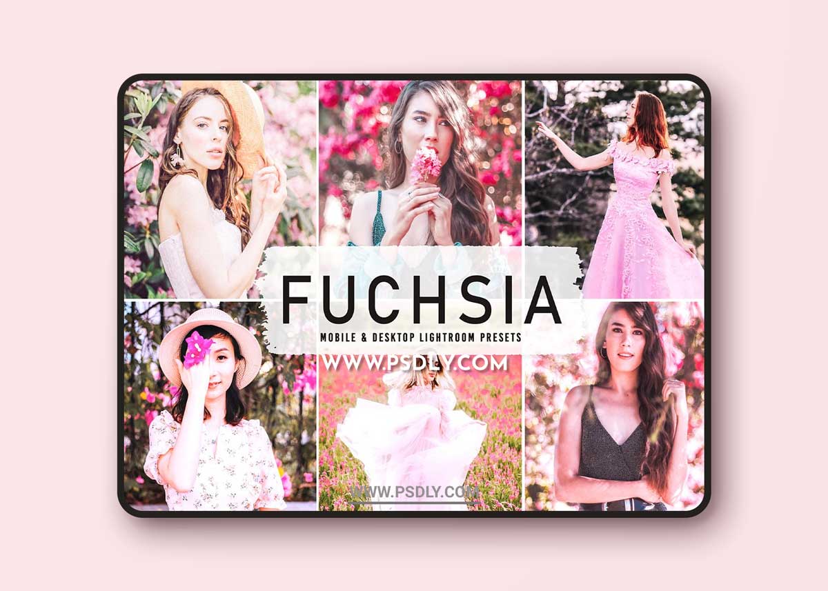 CreativeMarket - Fuchsia Pro Lightroom Presets 6640944