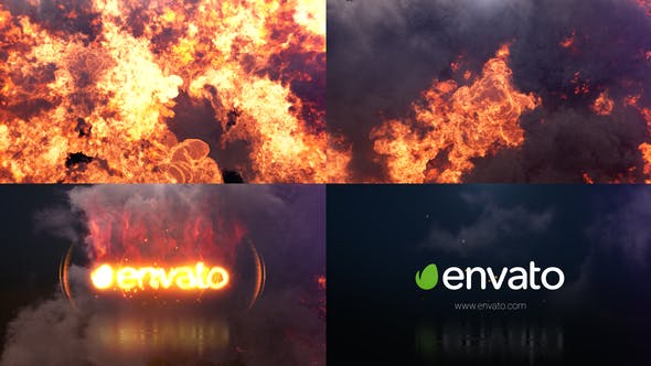 Videohive Fire Explode Logo Opener 34603537