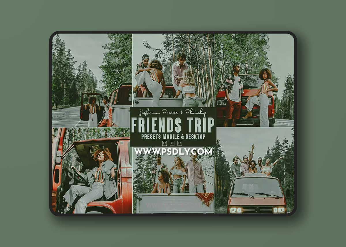Friends Trip Photoshop Action & Lightrom Presets