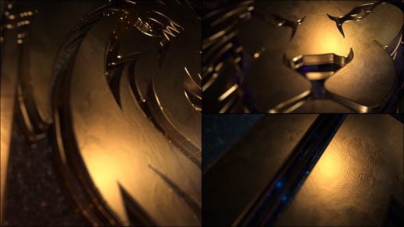 Videohive 3D Gold Logo Reveal 34798570