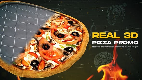 Videohive Real 3D Pizza Modern Promo 34630592
