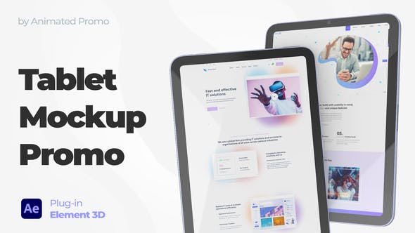 Videohive Pad Mini 3d Mockup - Tablet App Commercial 35315038