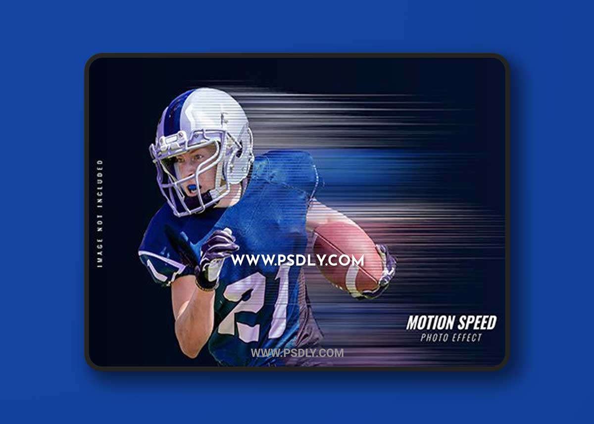 Motion speed photo effect template
