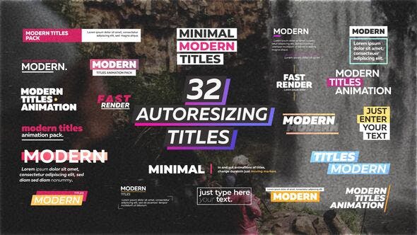 Videohive Modern Titles 35139303