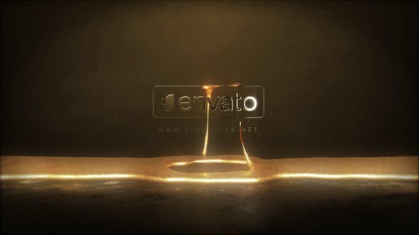 Videohive Gold Liquid Logo 27651090