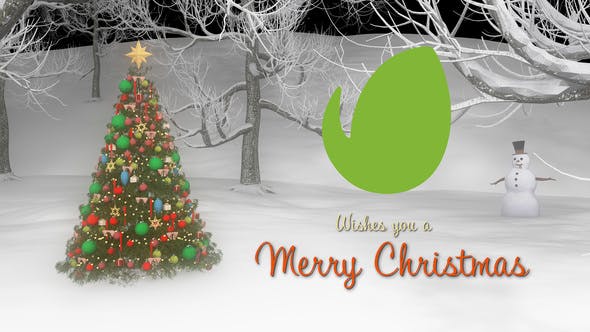 Videohive Merry Christmas Logo Intro 34939090